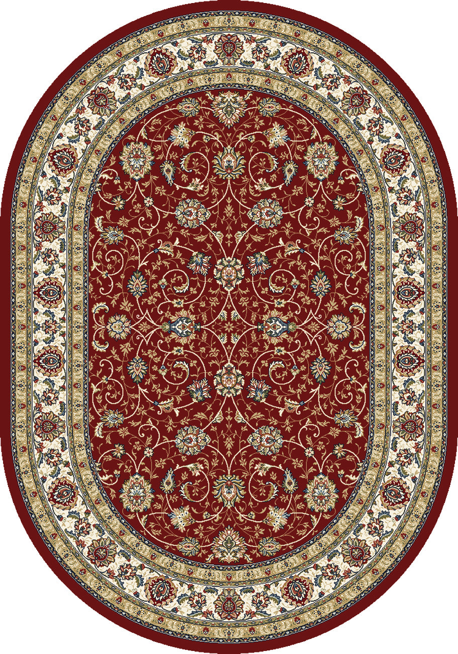 ANCIENT GARDEN 57120 RED/IVORY
