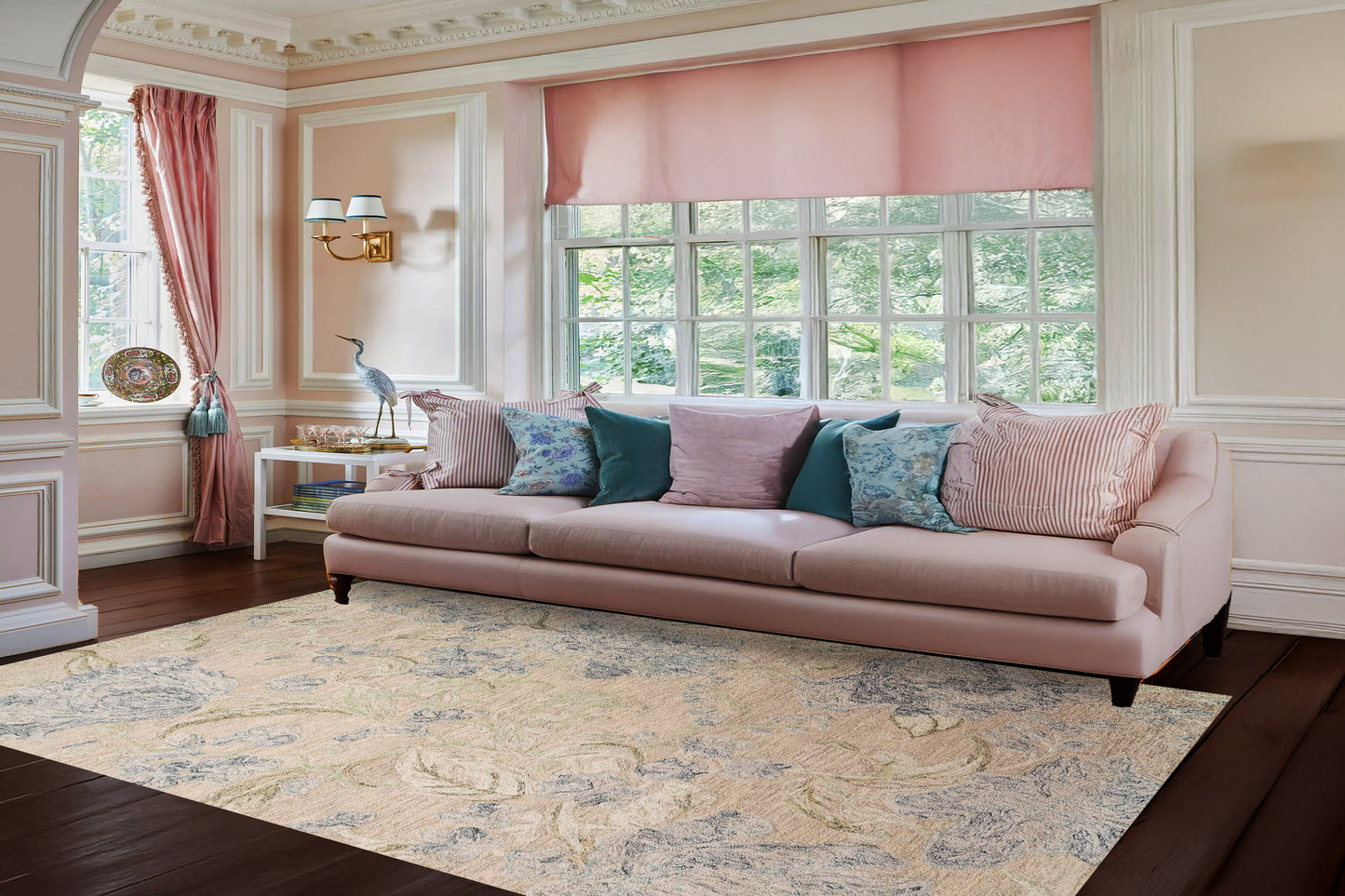 DAISY 9096 Beige/Sage/Blue