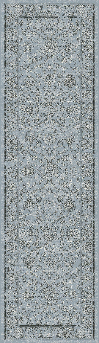 ANCIENT GARDEN 57136 STEEL BLUE/CREAM