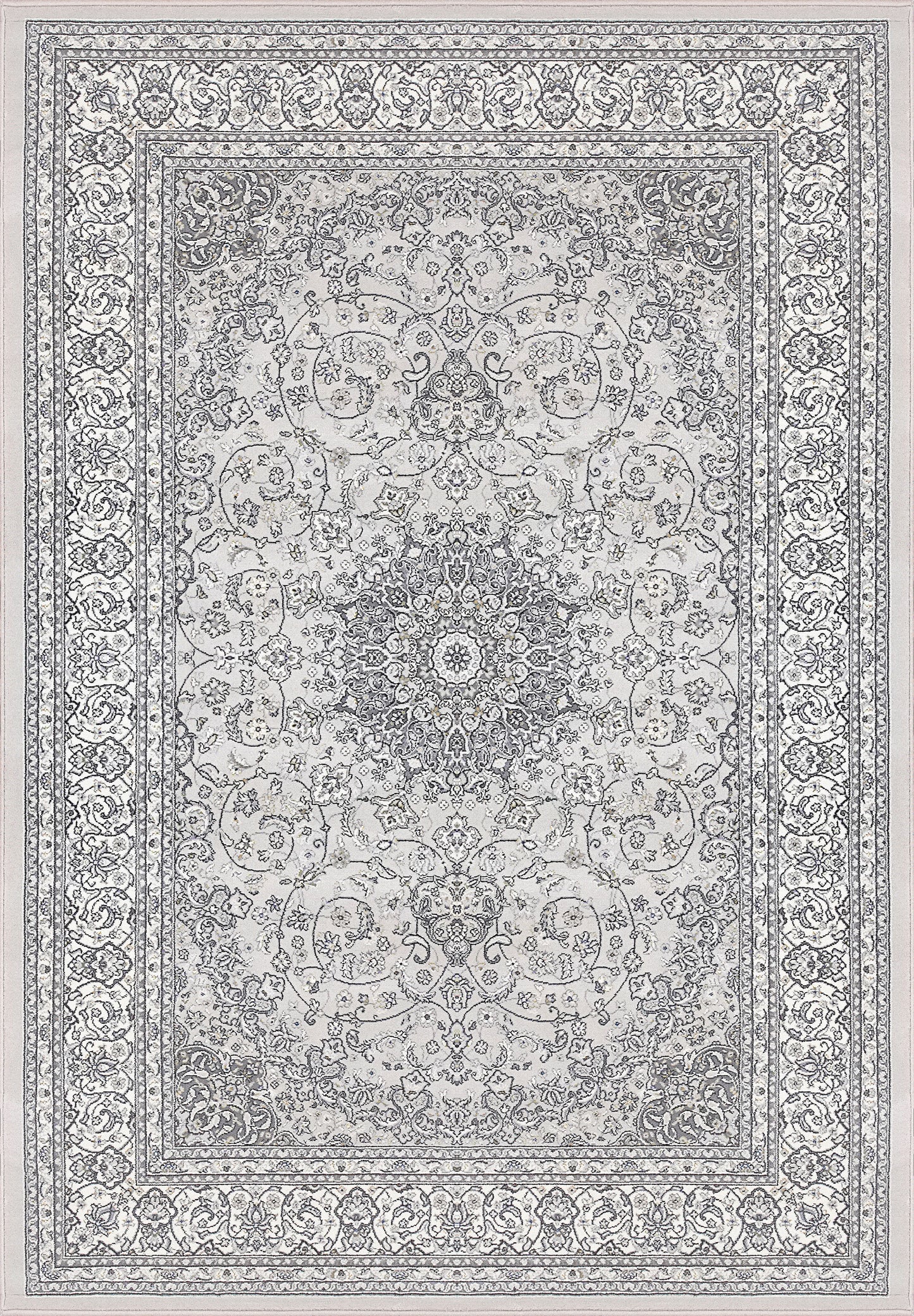 ANCIENT GARDEN 57119 SOFT GREY/CREAM