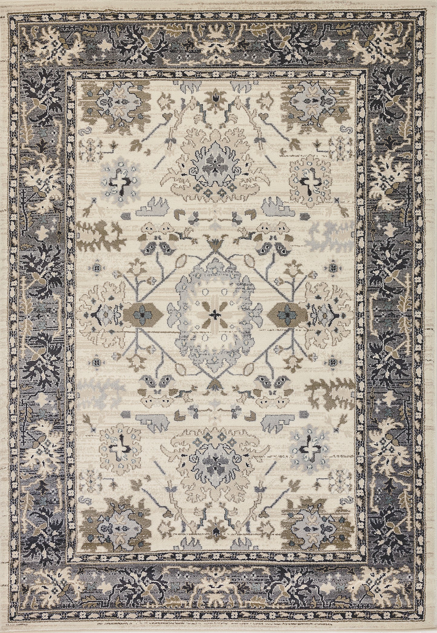 YAZD 8531 Ivory/Grey