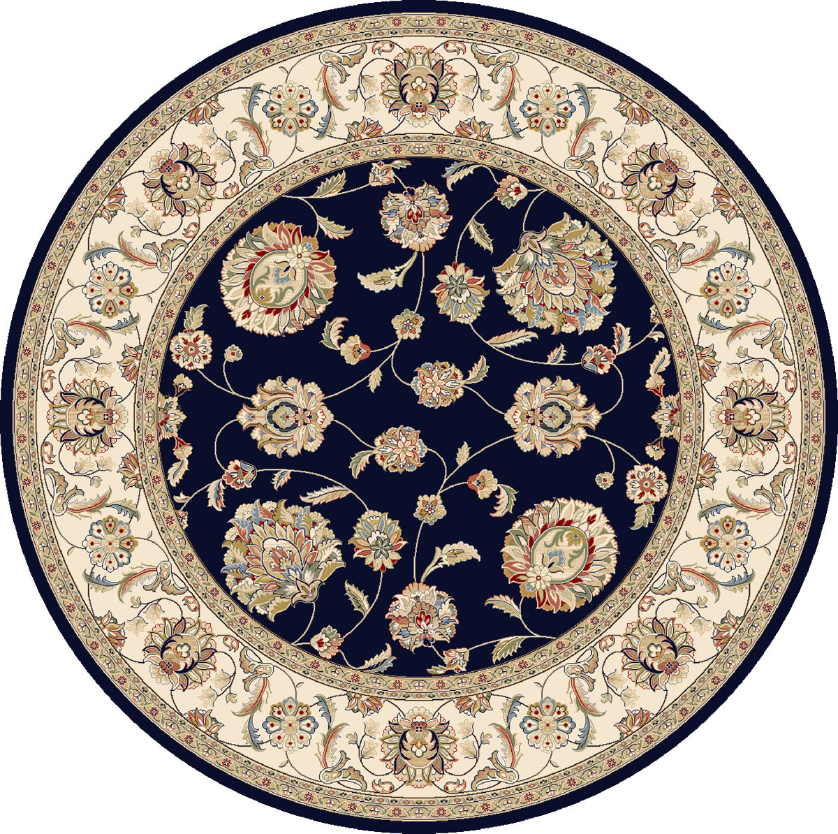 ANCIENT GARDEN 57365 BLUE/IVORY