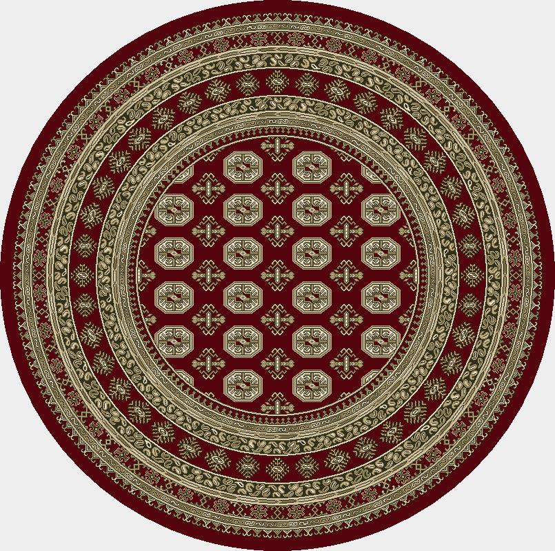 ANCIENT GARDEN 57102 RED/BEIGE