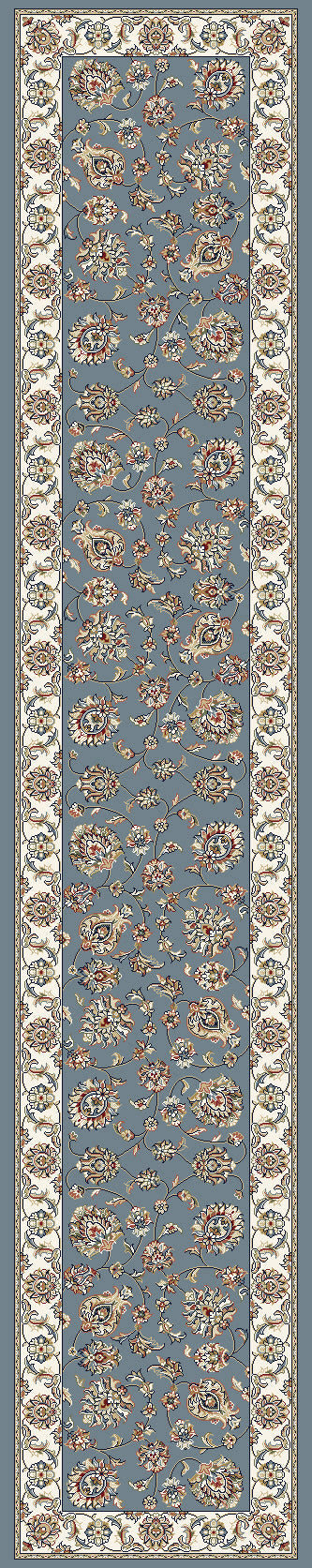 ANCIENT GARDEN 57365 LIGHT BLUE/IVORY