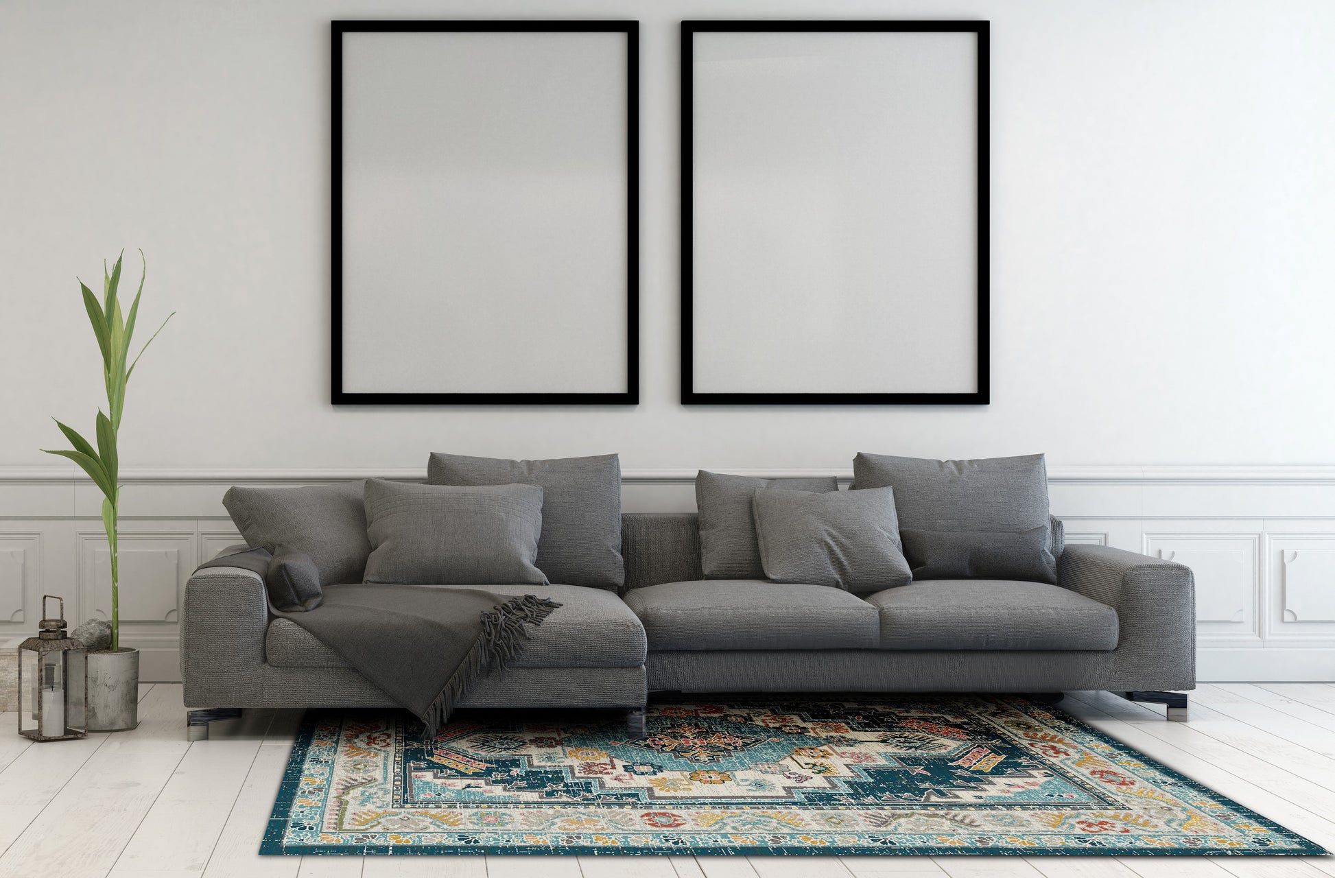 ZODIAC 7.10X10.10 6631-590 BEIGE/BLUE