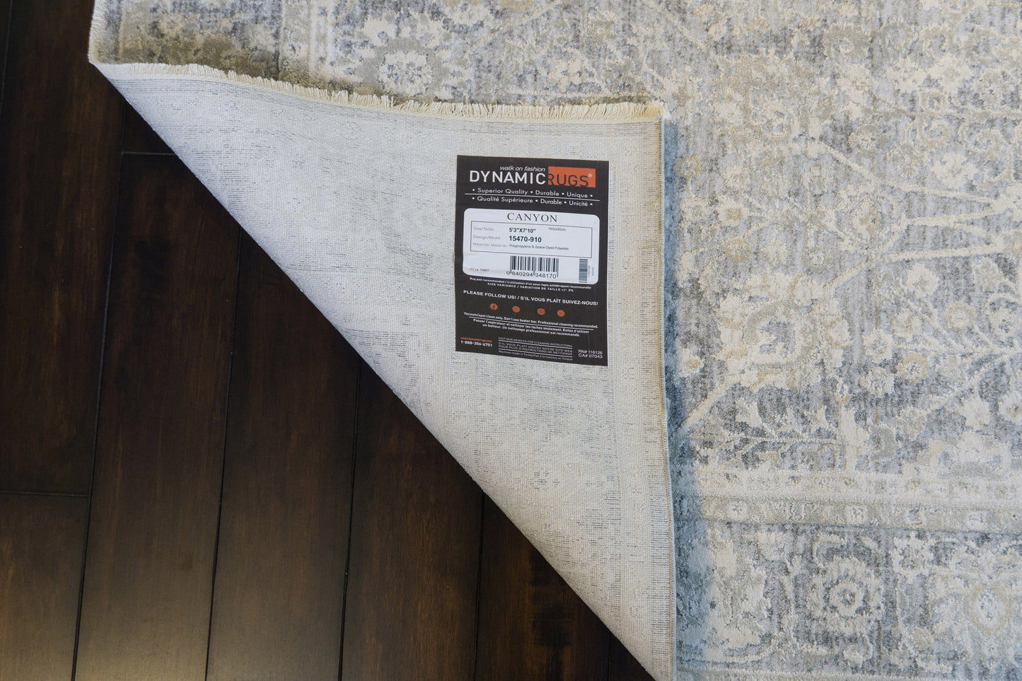 CANYON 15470 Grey/Cream – corner
