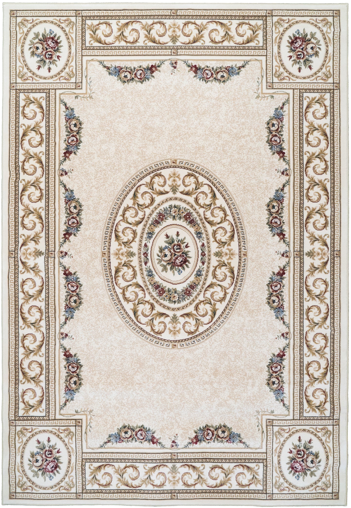 Ancient Garden Traditional Ivory Classic Medium Pile Rug