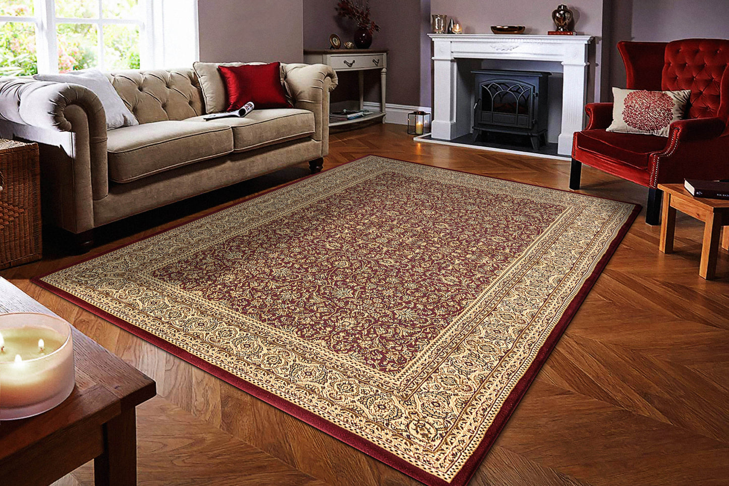 Legacy Traditional Red Classic Medium Pile Rug