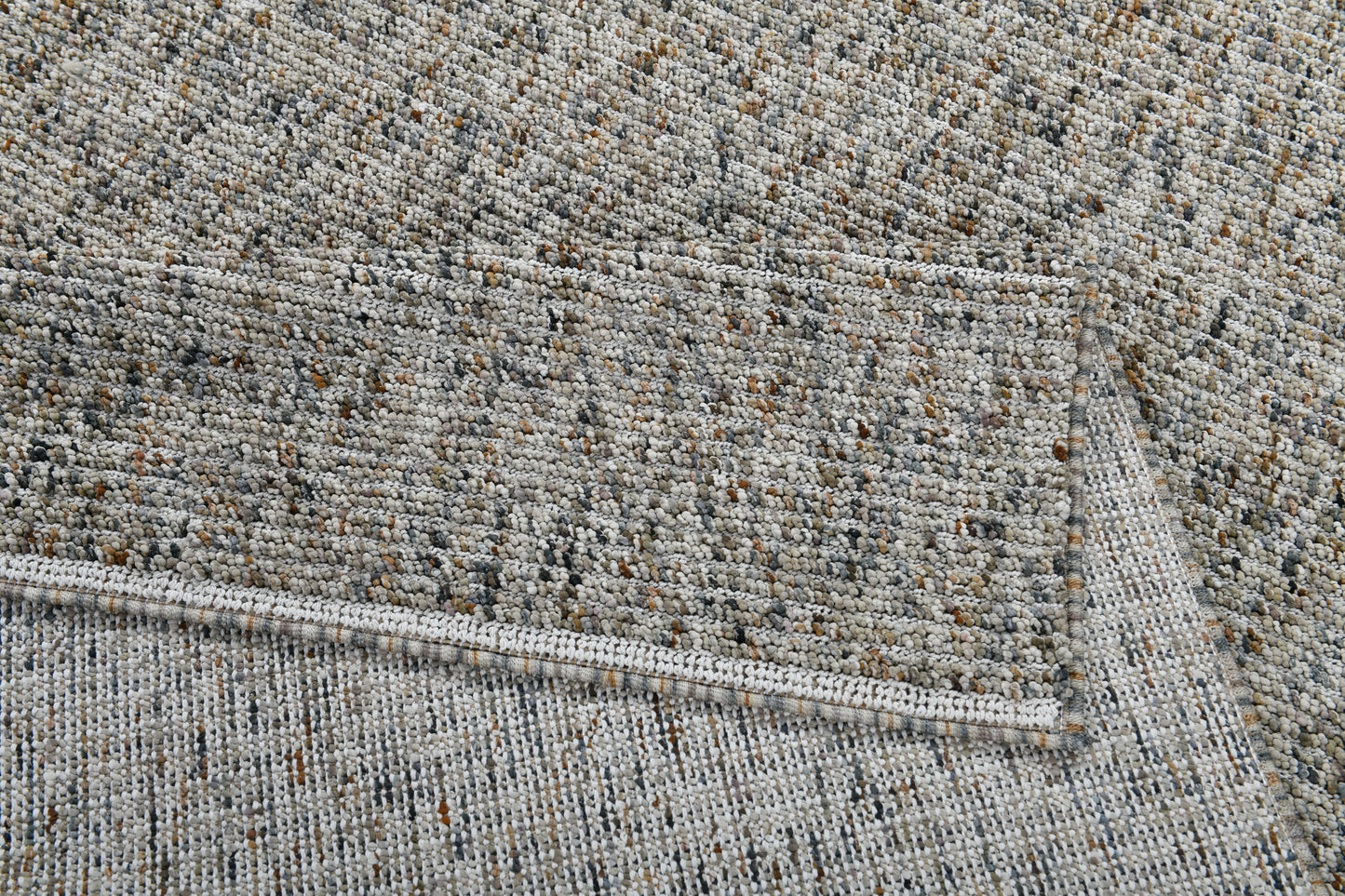Leon Modern Grey/Beige Woven Medium Pile Rug