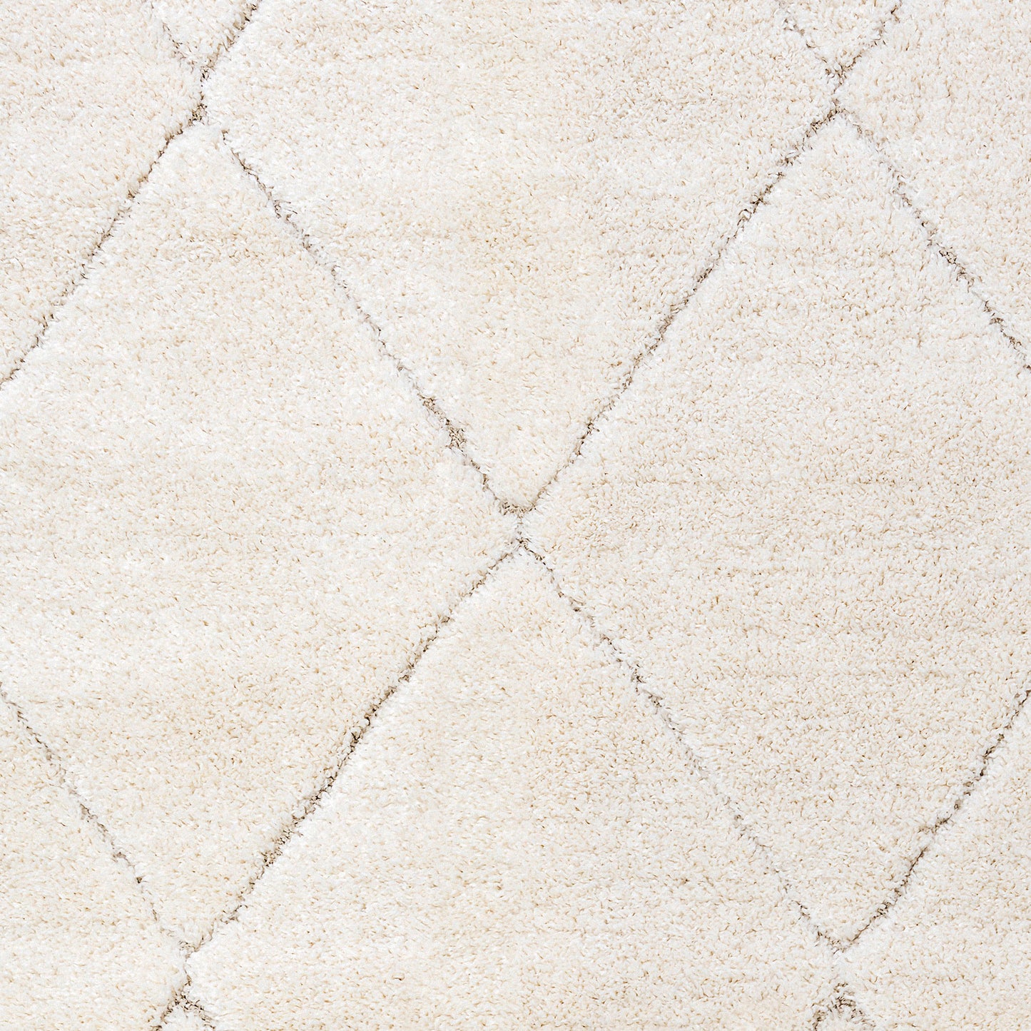Pike Modern Ivory Moroccan Shag Rug