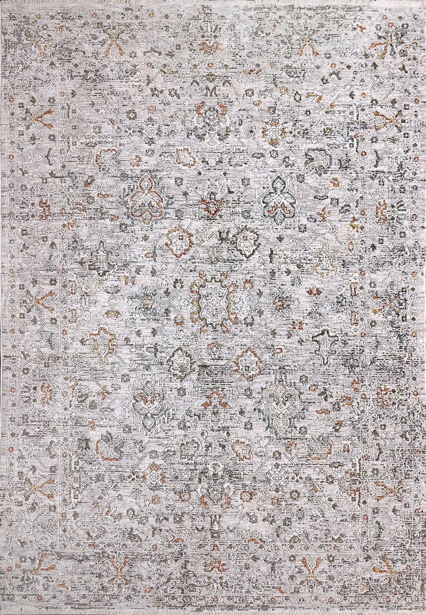 Skyler Transitional Grey/Multi Oriental High-Low Rug
