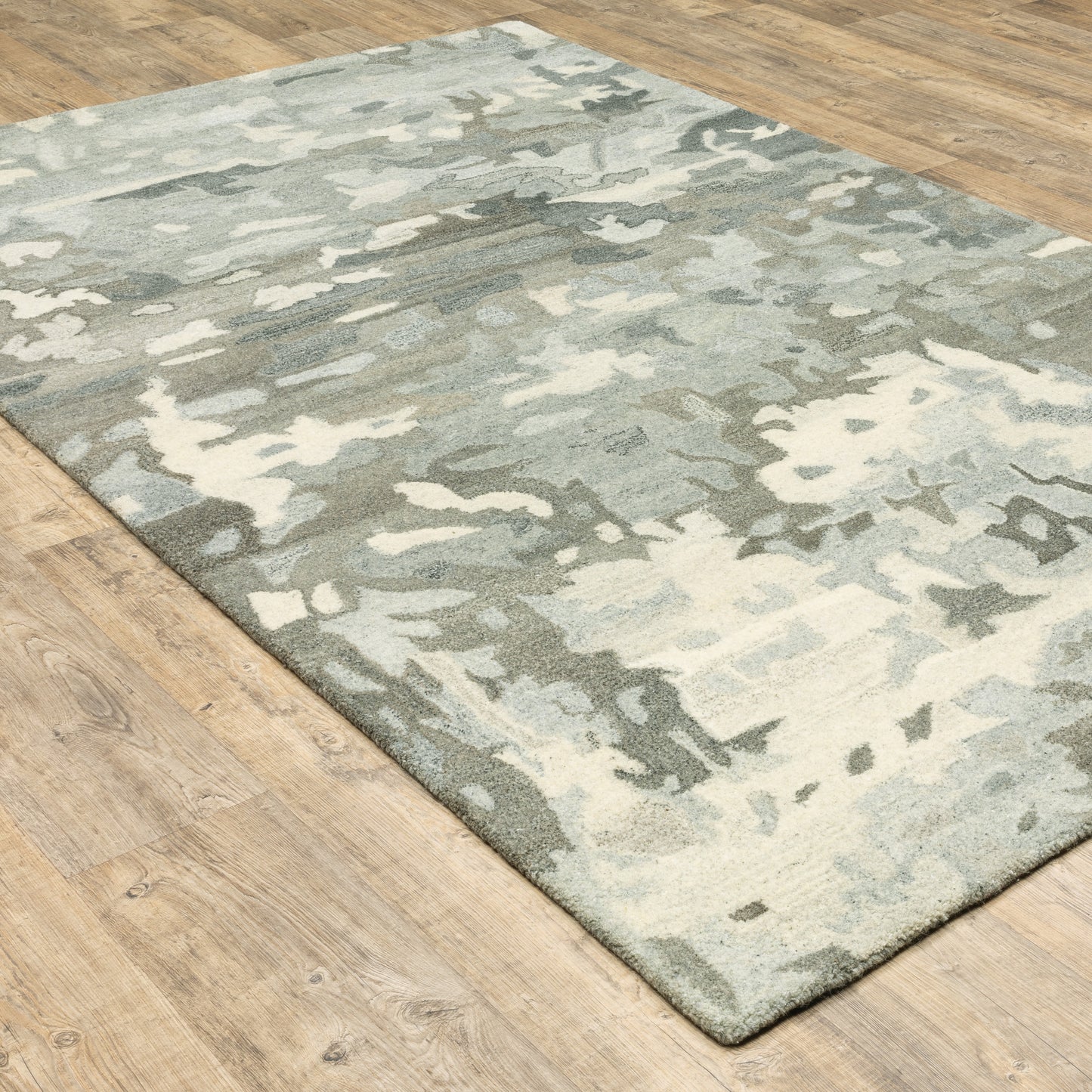 Anastasia Abstract Grey/ Charcoal Cut Pile Rug