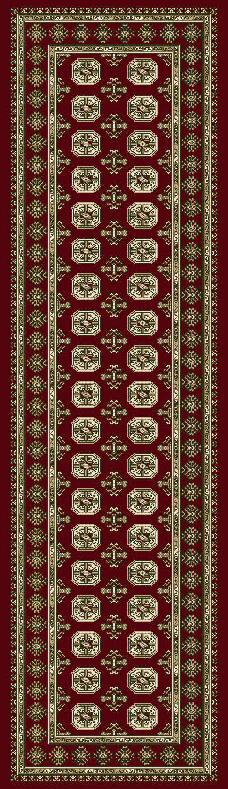Ancient Garden 57102 Red/Beige