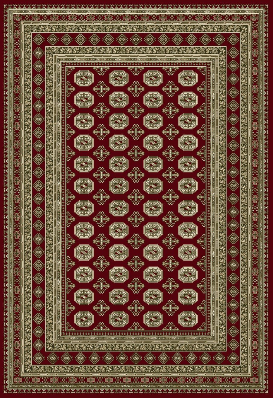 Ancient Garden 57102 Red/Beige