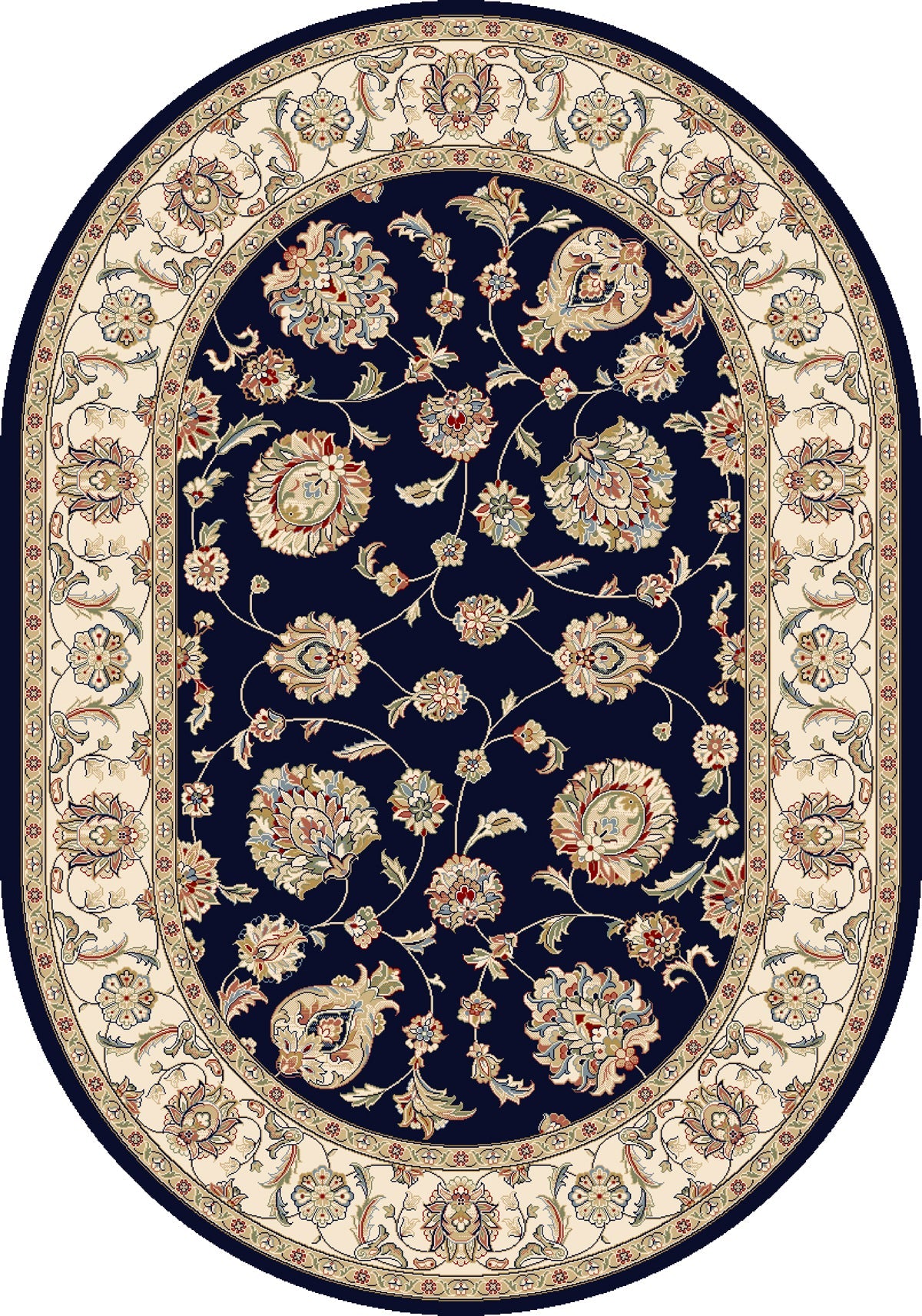 Ancient Garden 57365 Blue/Ivory