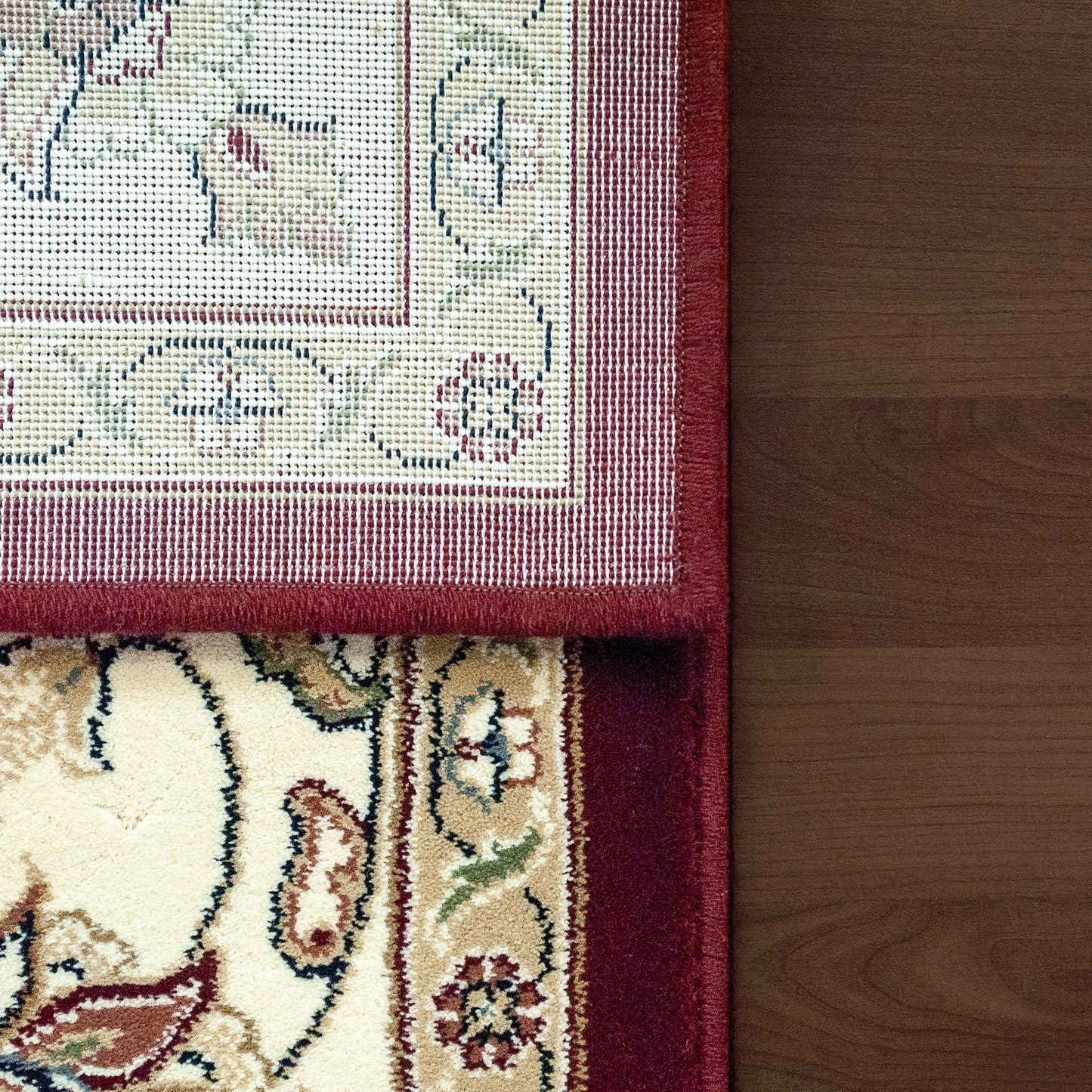 Ancient Garden 57365 Red/Ivory