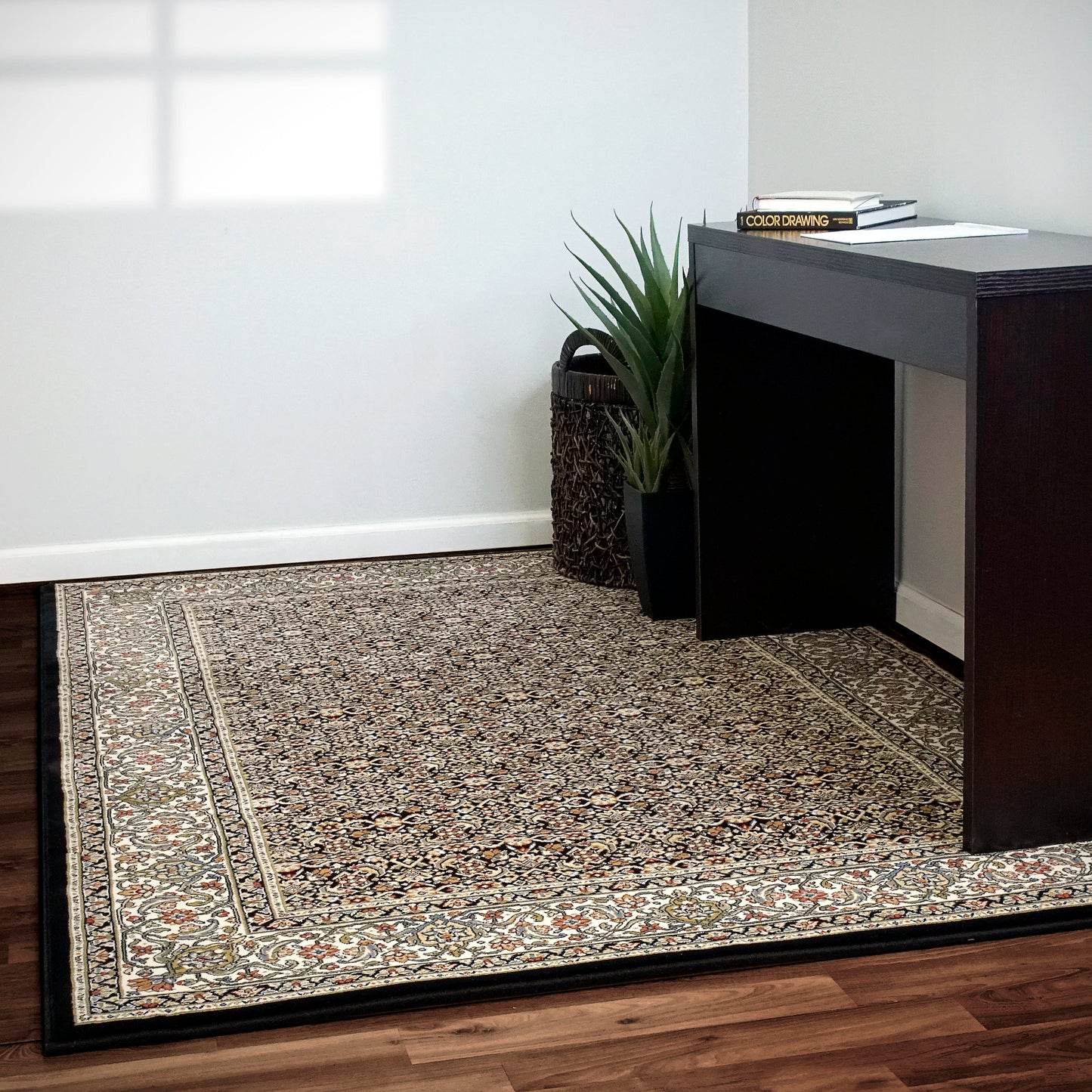 Ancient Garden 57011 Black/Ivory