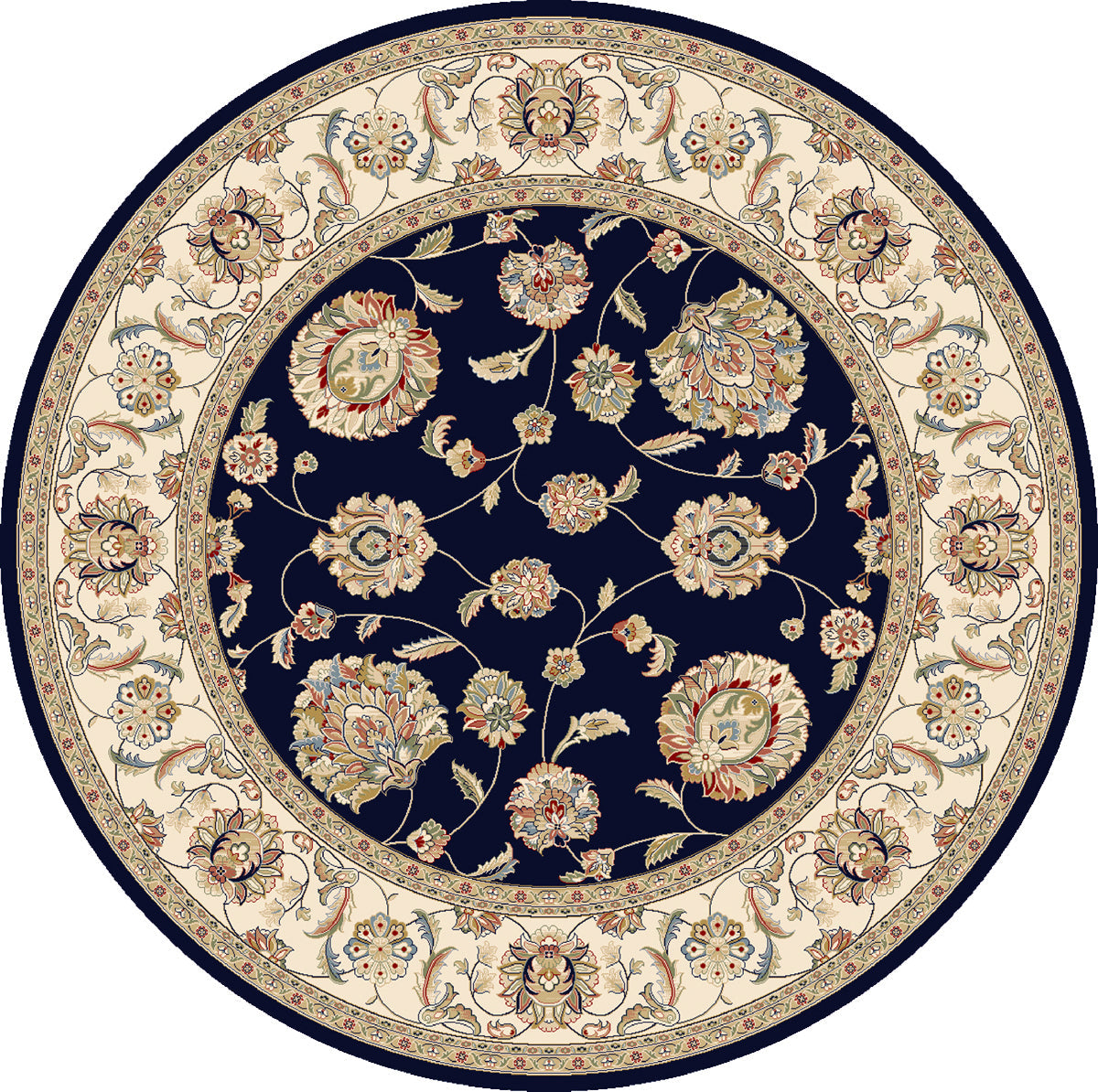 Ancient Garden 57365 Blue/Ivory