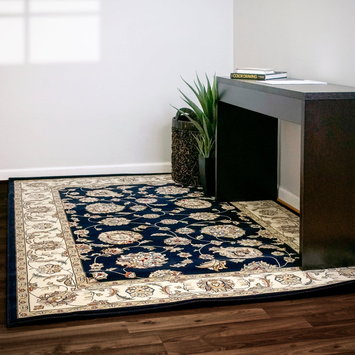Ancient Garden 57365 Blue/Ivory