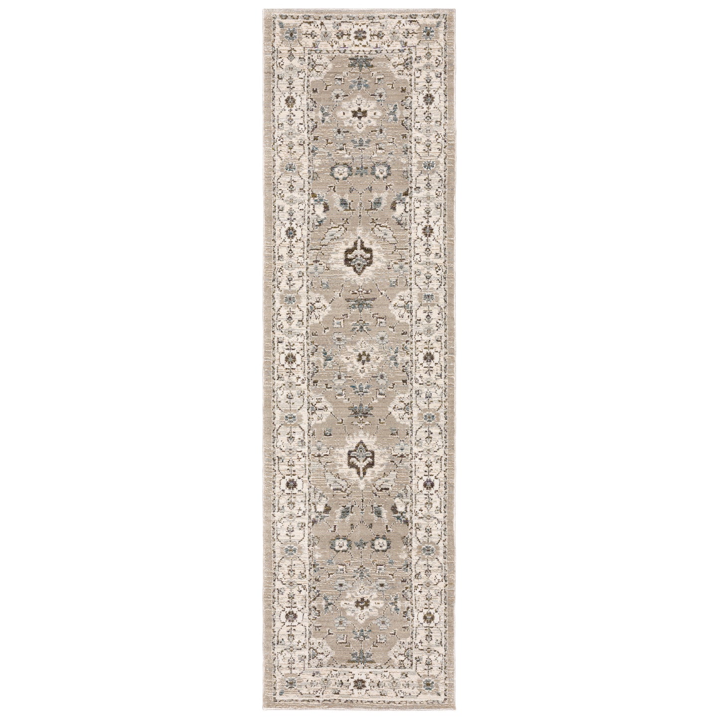 Andorra 8930L Beige Floral Rug