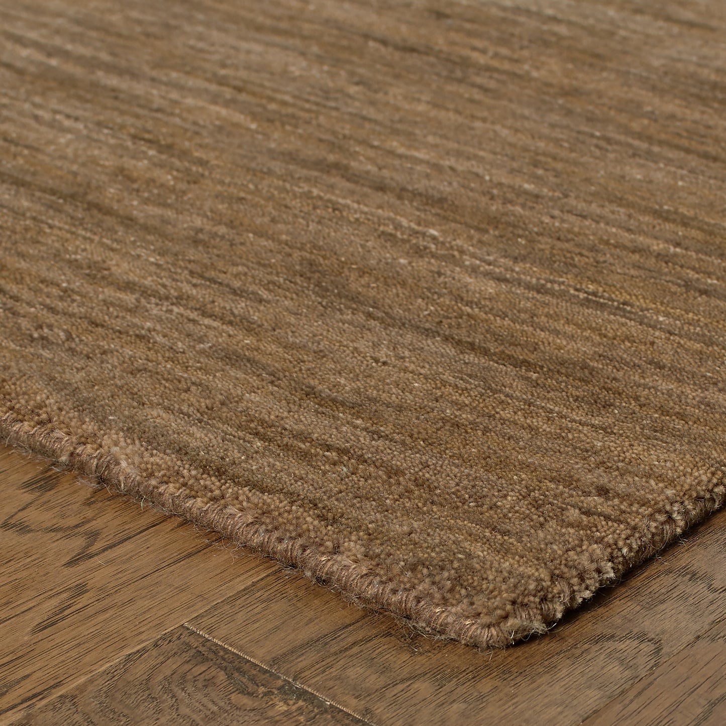 Aniston Solid Tan/ Tan Cut Pile Rug