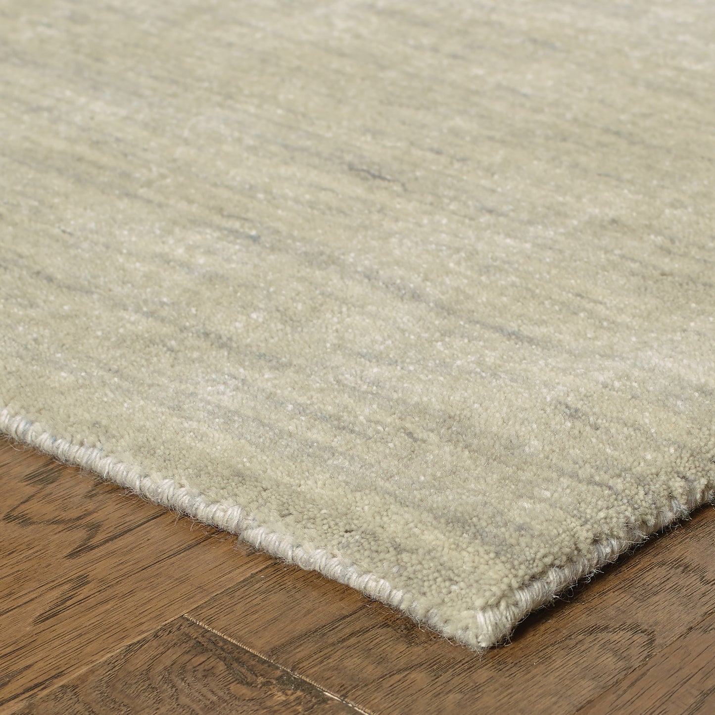 Aniston Solid Beige/ Beige Cut Pile Rug