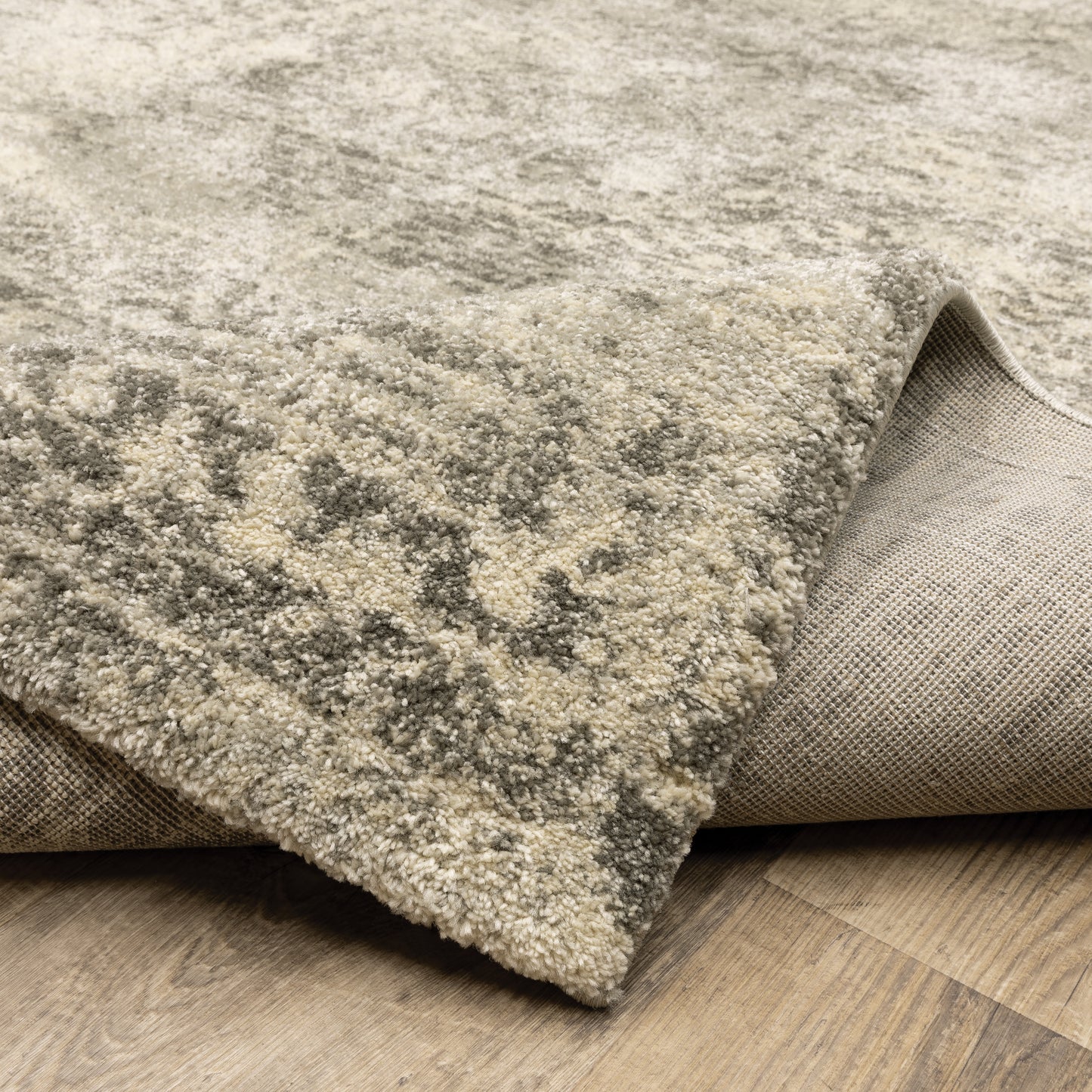 Astor Distressed Beige/ Grey Cut Pile Rug