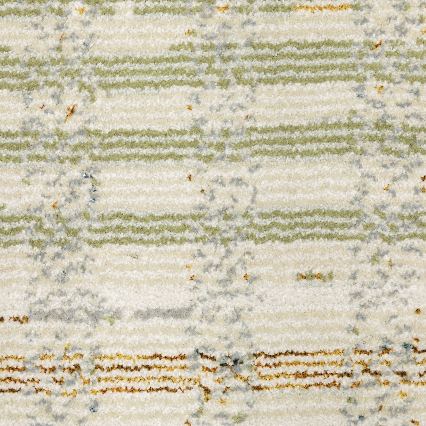 Atlas Geometric Blue/ Green Cut Pile Rug