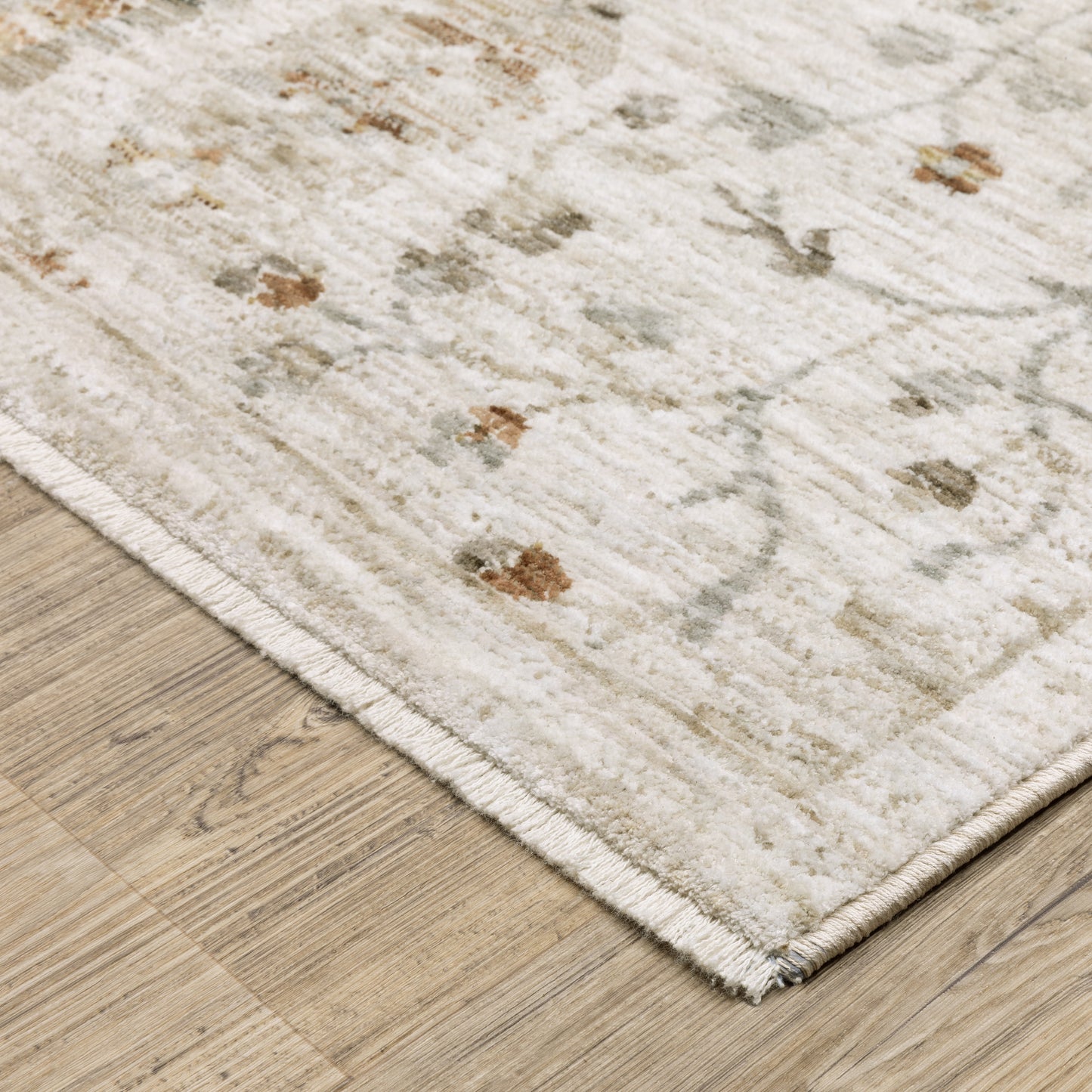 Avalon AVA01 Ivory Distressed Rug