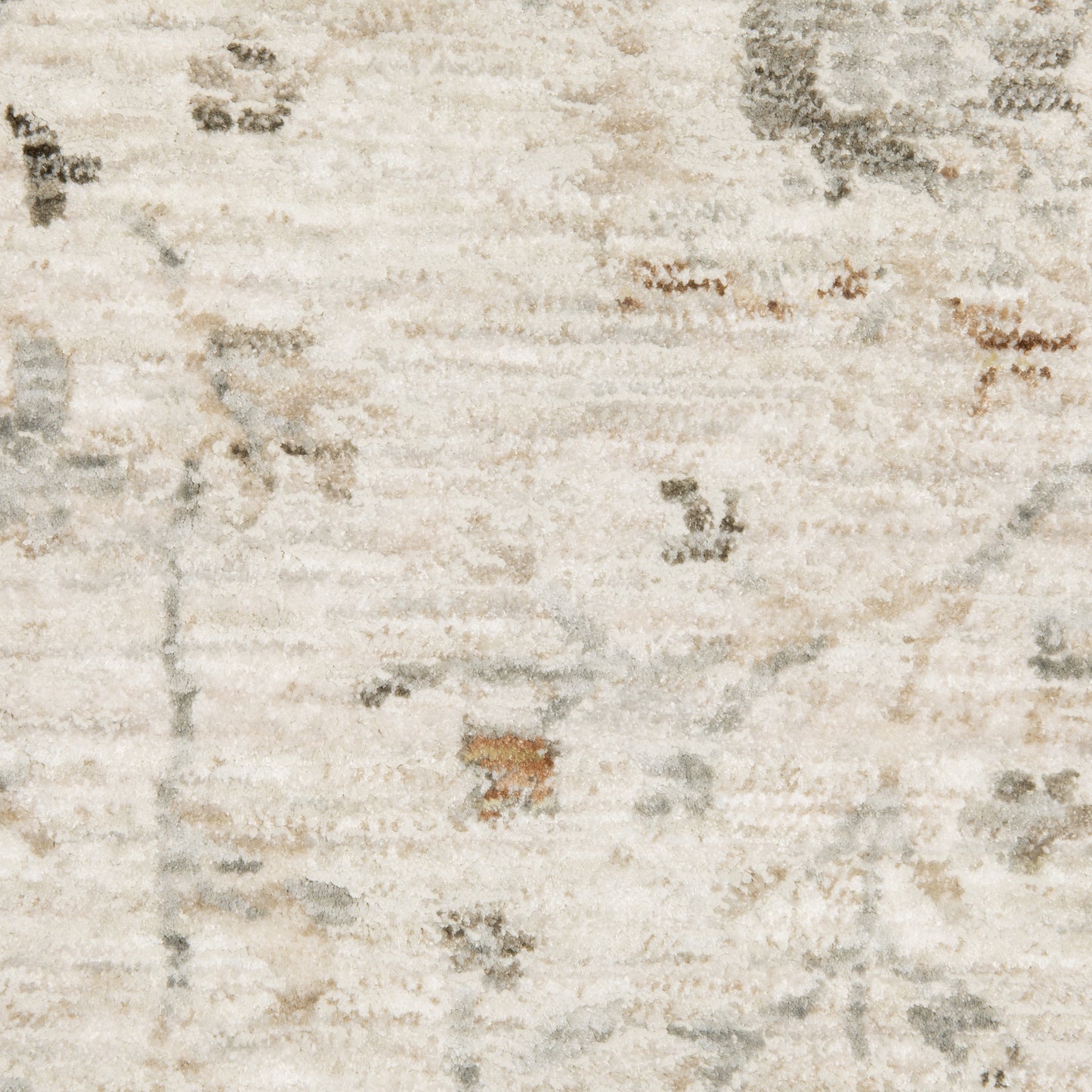 Avalon Distressed Ivory/ Beige Floral Cut Pile Rug