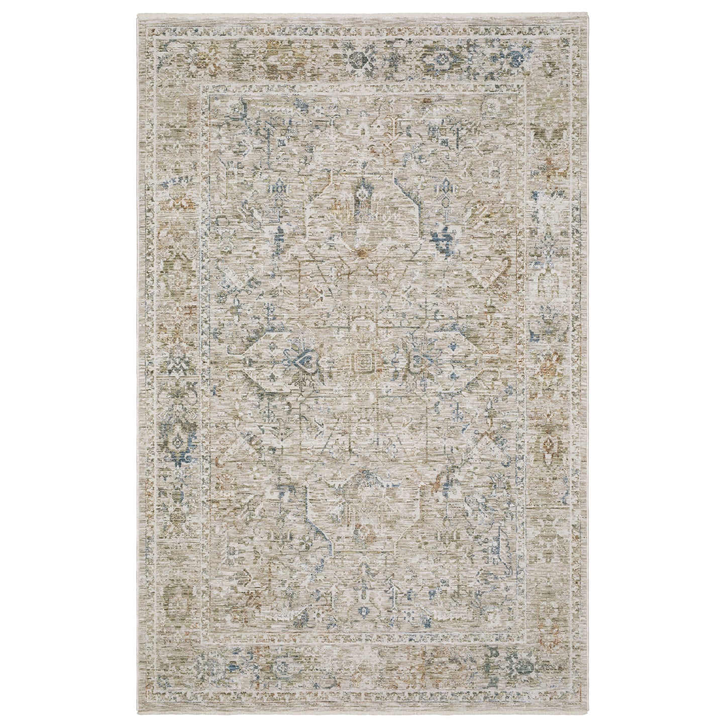 Avalon AVA02 Beige Distressed Rug