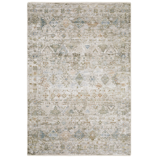 Avalon AVA05 Beige Distressed Rug