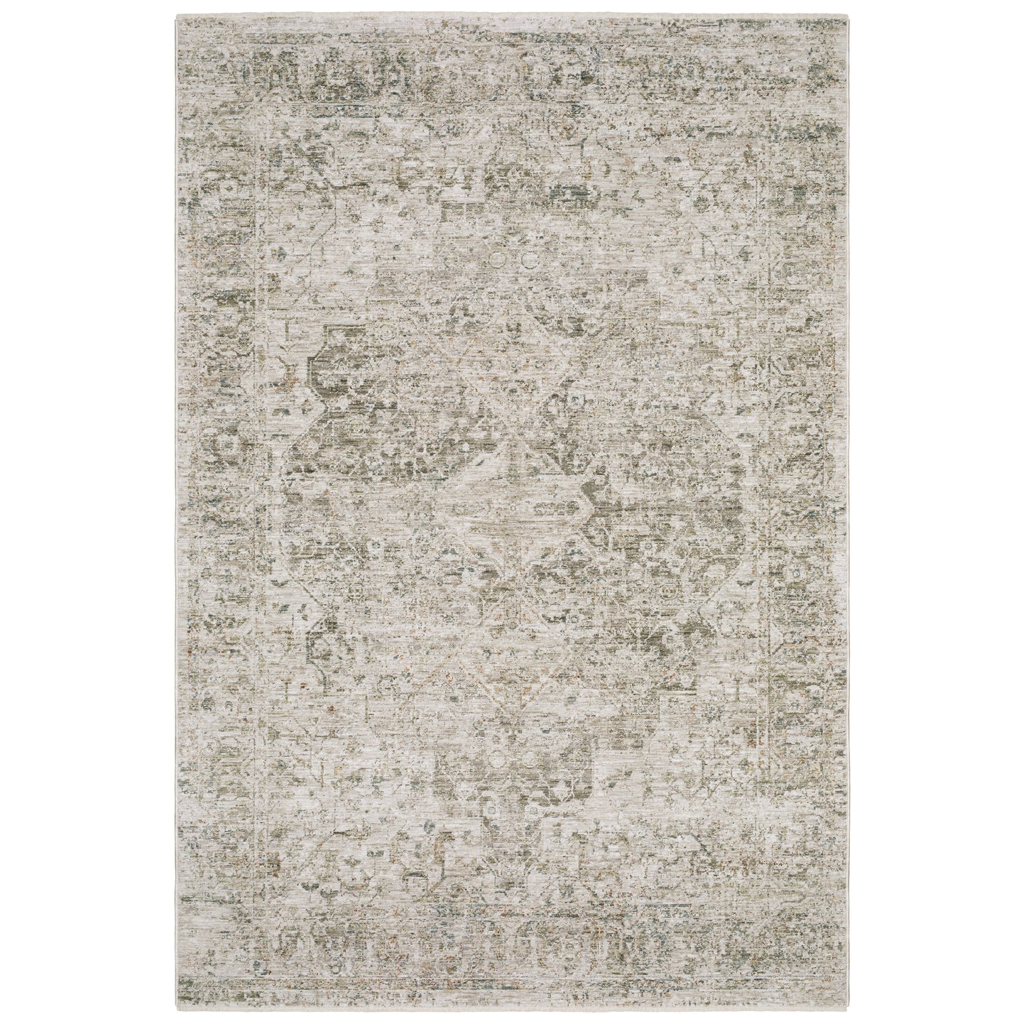 Avalon AVA08 Beige Medallion Rug
