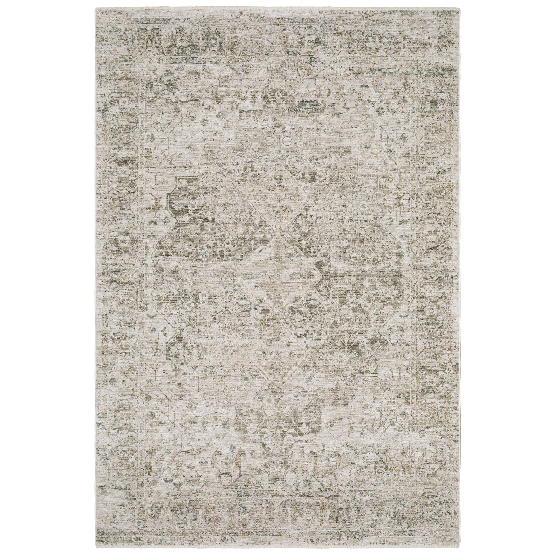 Avalon AVA08 Beige Medallion Rug