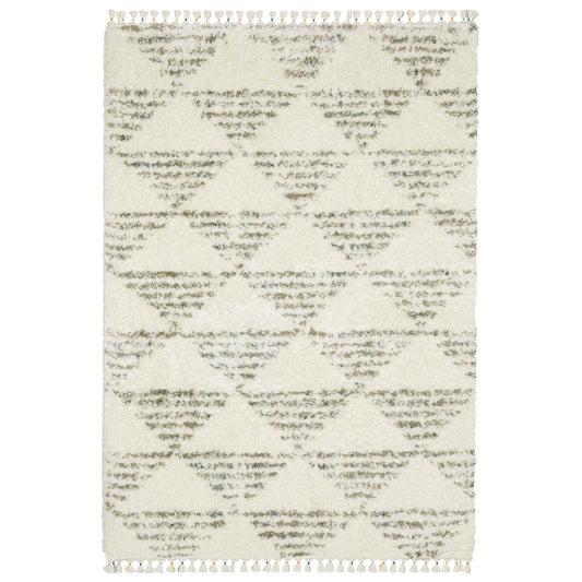 Axis AX05A Ivory Geometric Rug