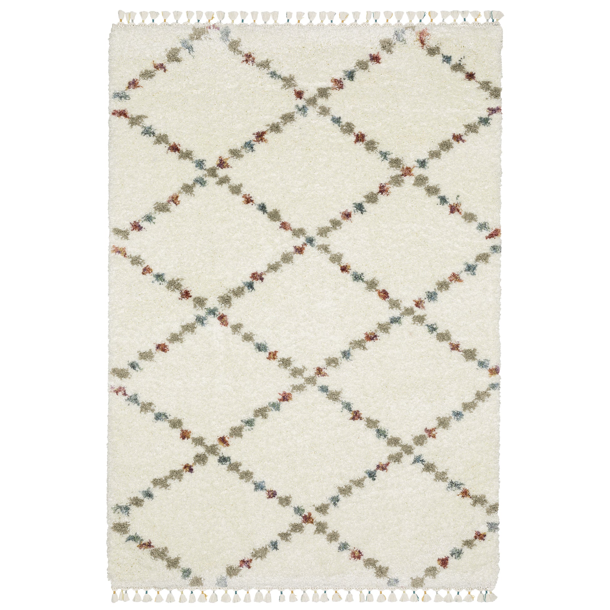 Axis AX08A Ivory Lattice Rug
