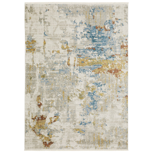 Bauer 1340W Beige Abstract Rug