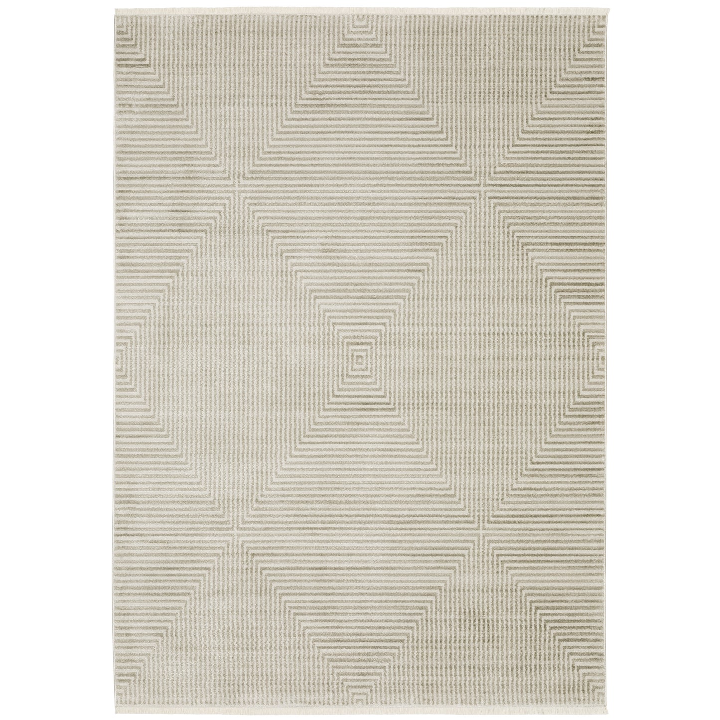 Bauer 4150E Beige Stripe Rug