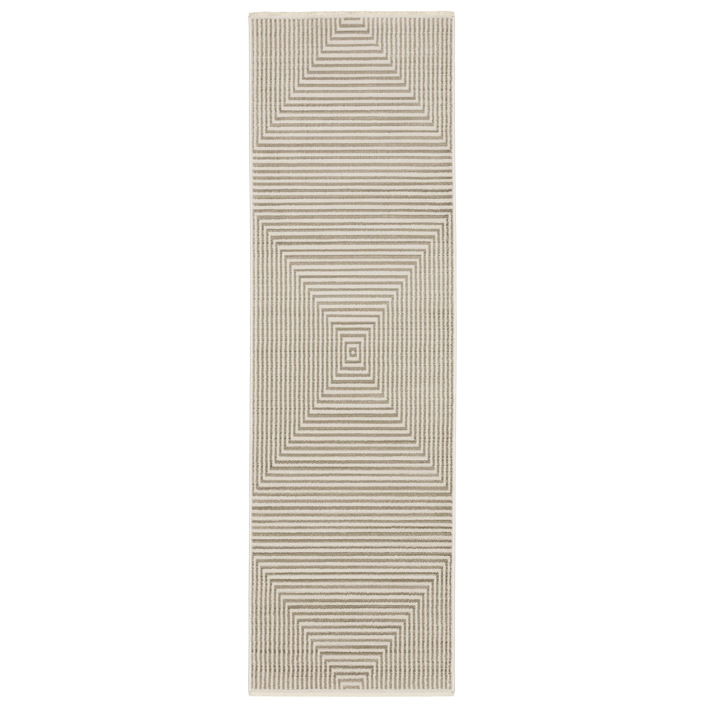Bauer 4150E Beige Stripe Rug