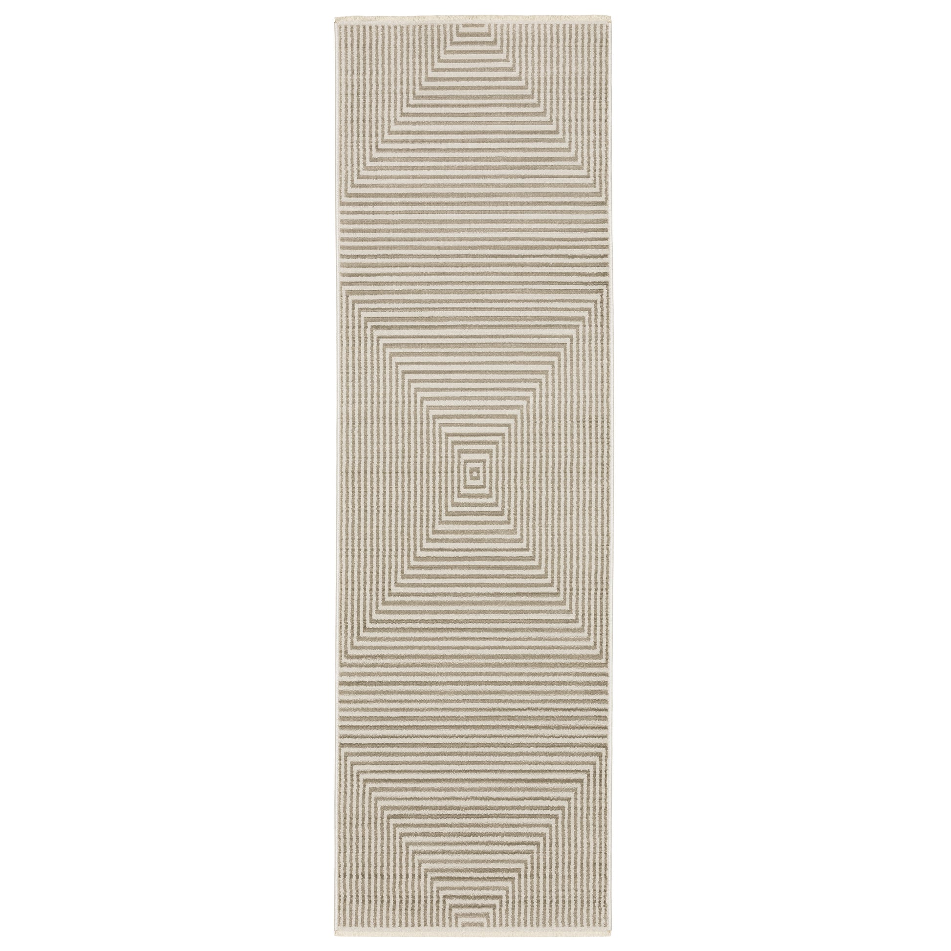 Bauer 4150E Beige Stripe Rug