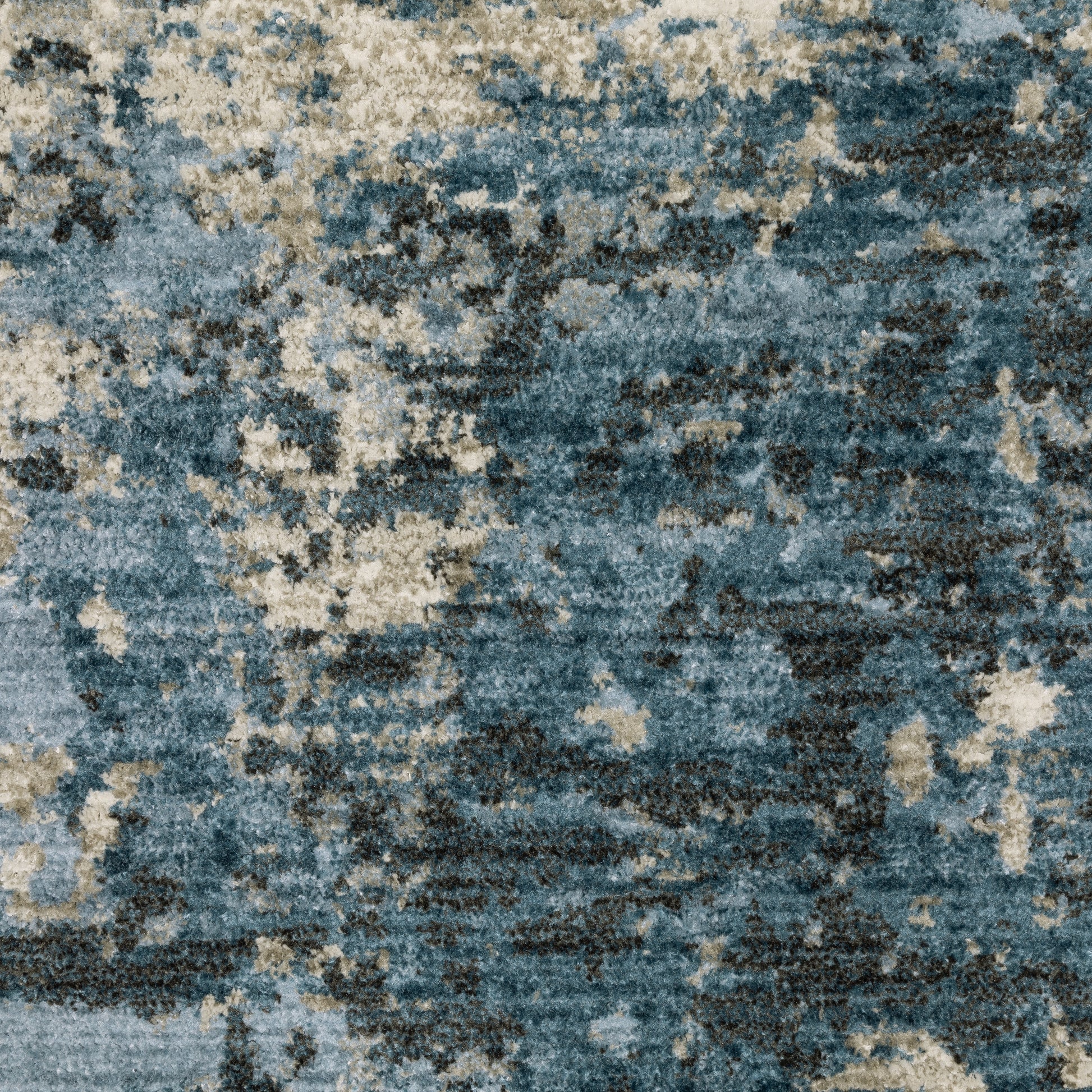 Bauer 041L2 Blue Distressed Rug