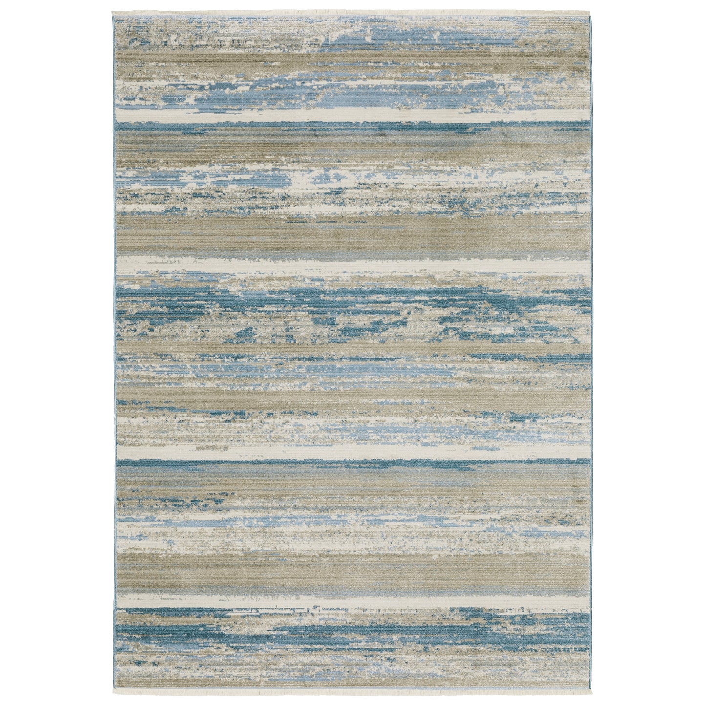 Bauer 042L2 Blue Distressed Rug