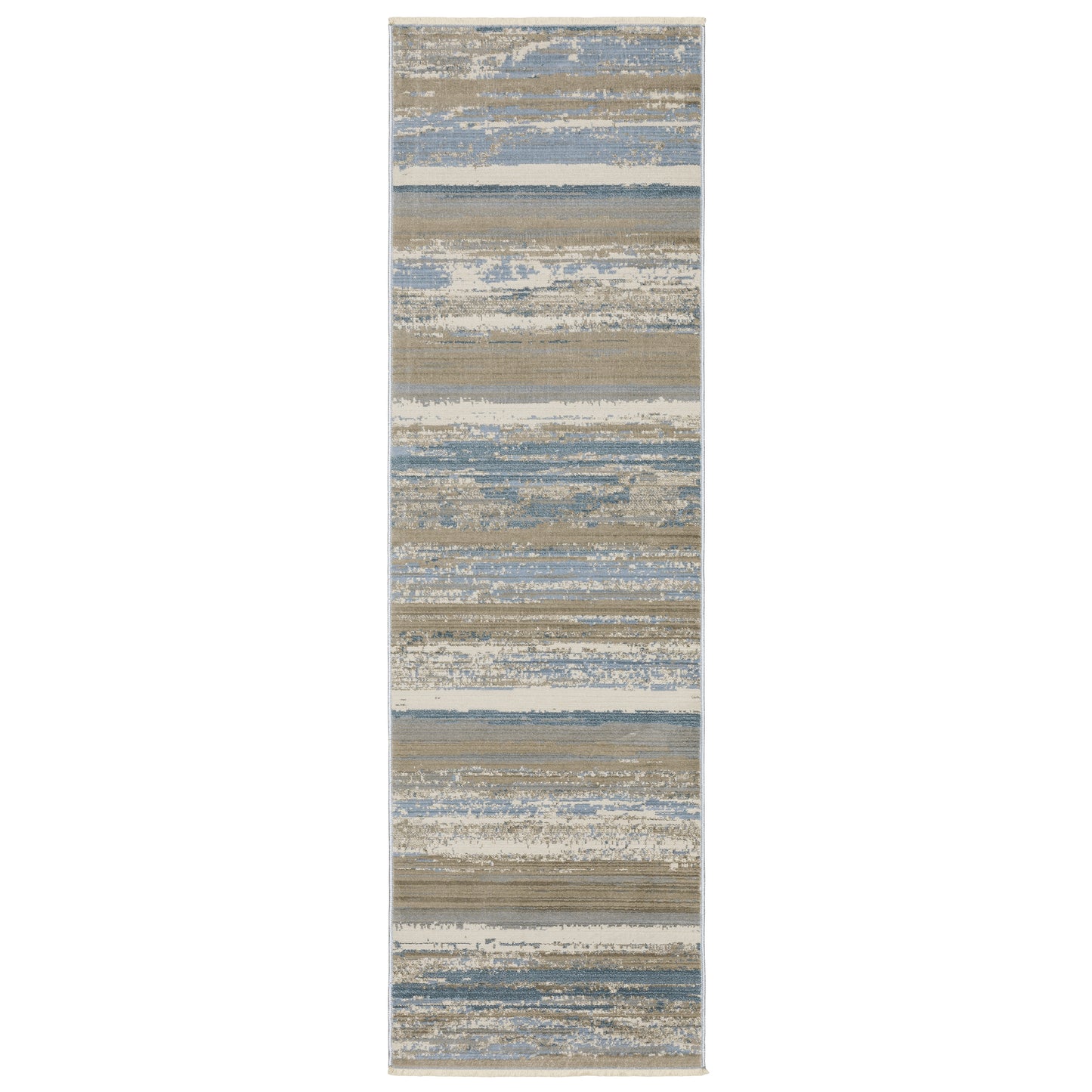 Bauer 042L2 Blue Distressed Rug