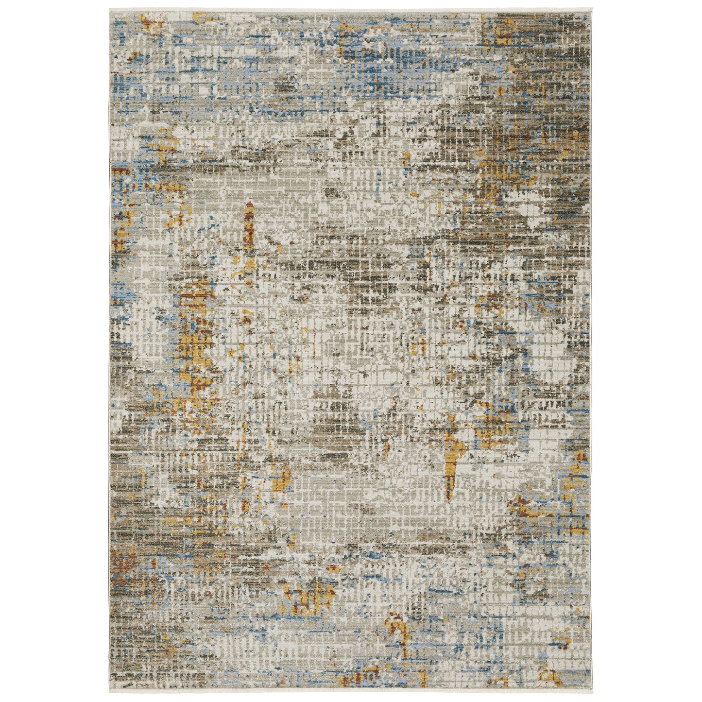 Bauer 005E2 Beige Distressed Rug