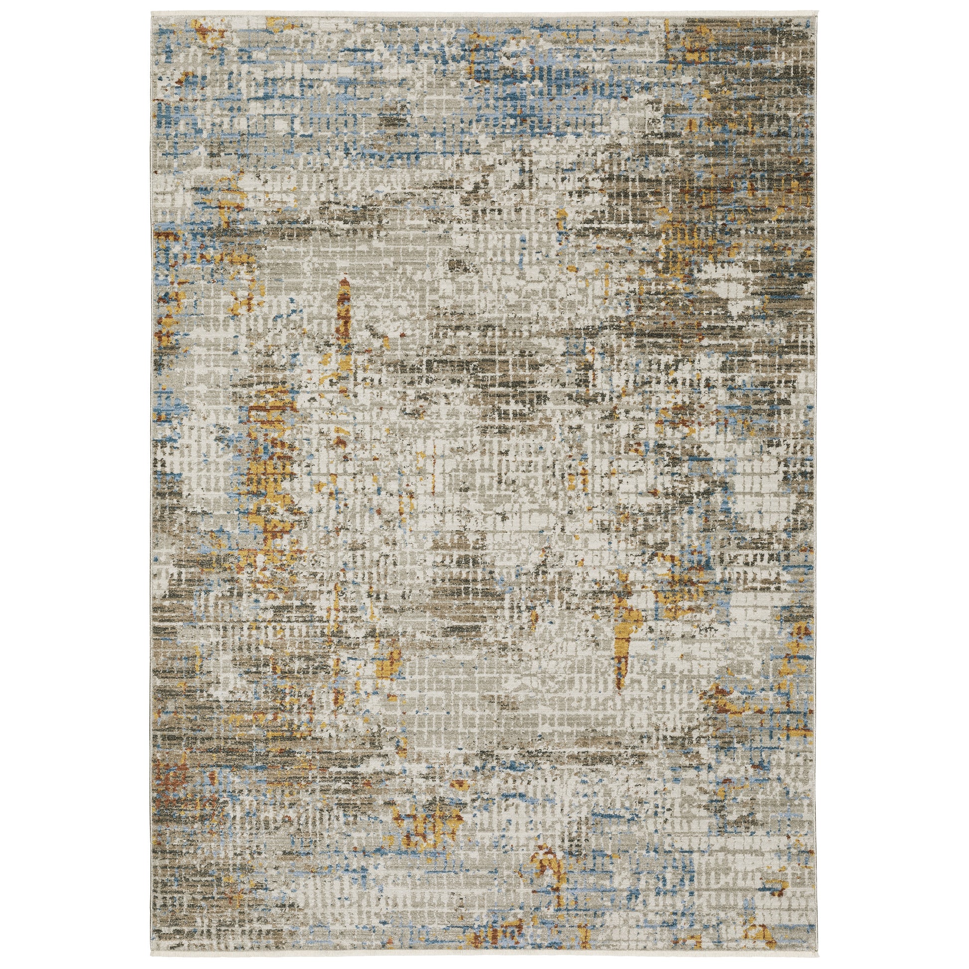 Bauer 005E2 Beige Distressed Rug