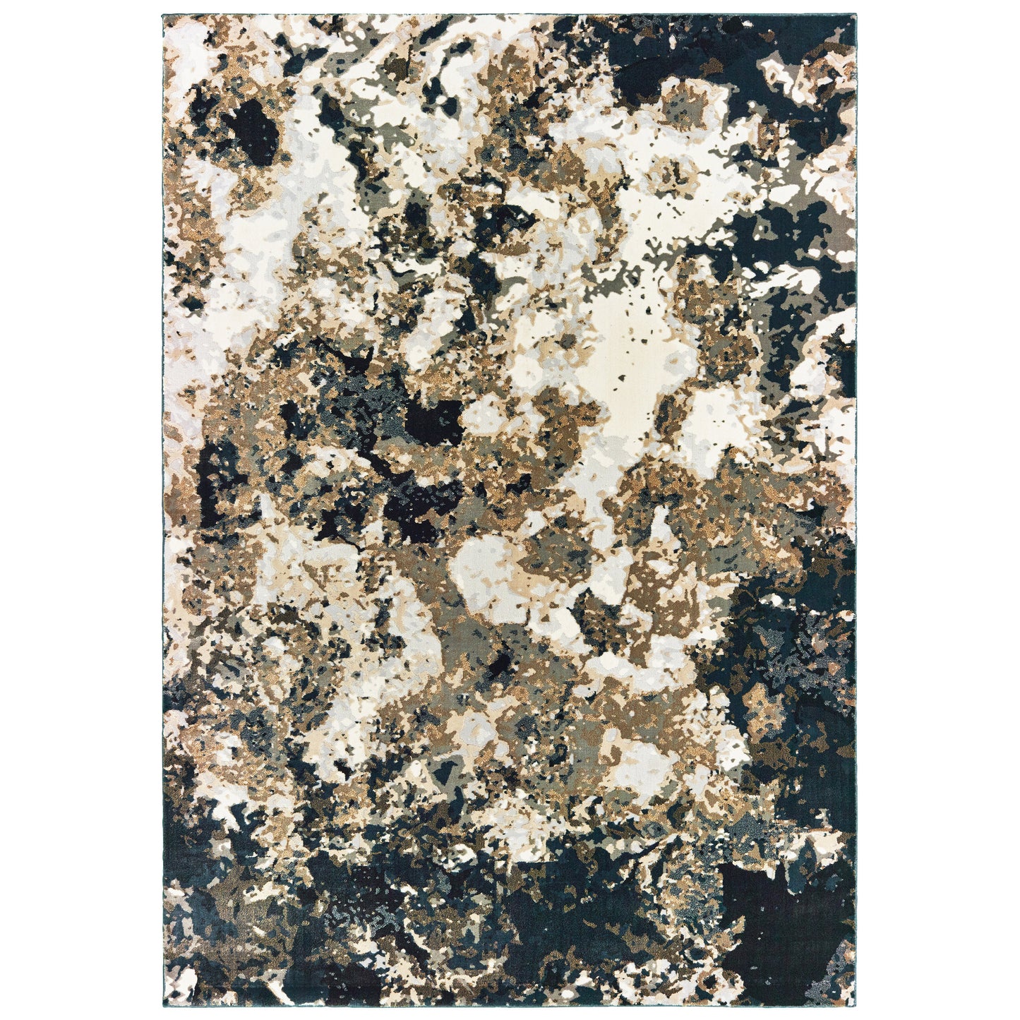 Bowen 1808Q Navy Abstract Rug