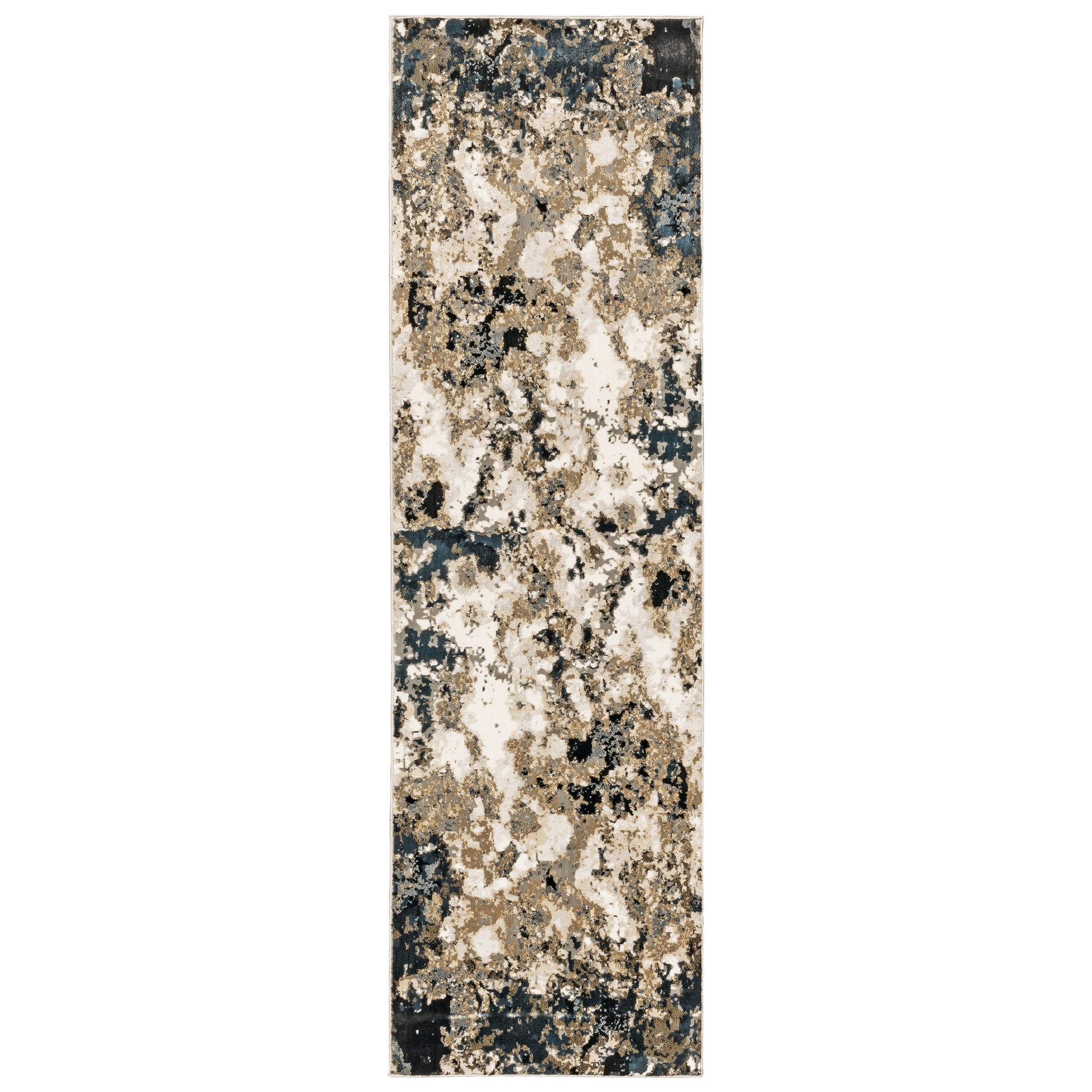 Bowen 1808Q Navy Abstract Rug