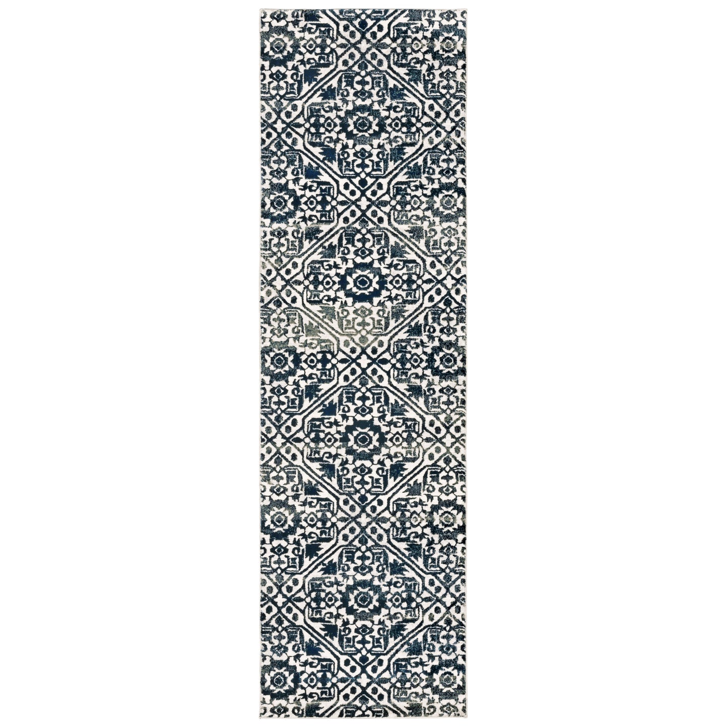 Bowen 5506E Navy Distressed Rug