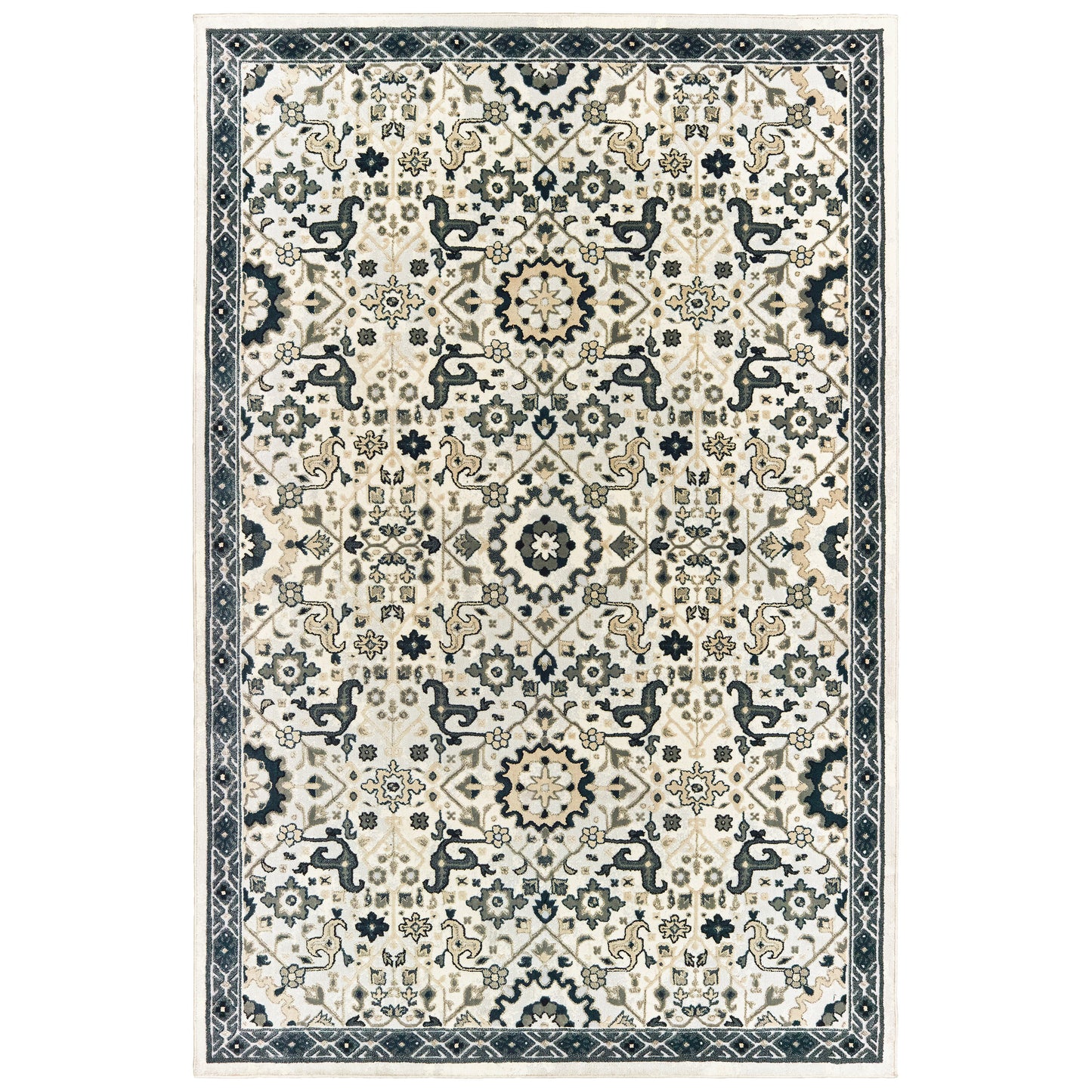 Bowen 073J2 Ivory Oriental Rug