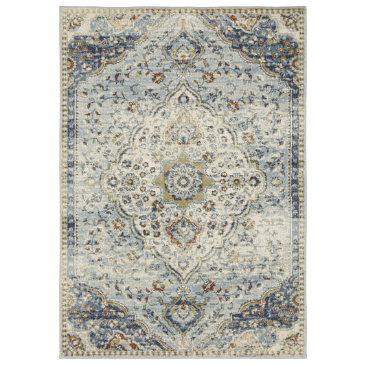 Branson BR01A Blue Medallion Rug